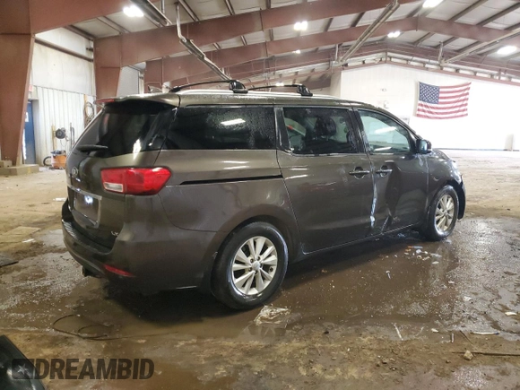 2016 Kia Sedona LX with VIN KNDMB5C1XG6134857, listed as a Copart auction lot 52302935 with 142,868 mi miles and Clean Title. Bid and sale history available at DreamBid. Image 3.