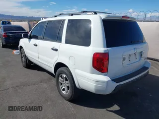 2005 Honda Pilot EX-L with RES with VIN 2HKYF18635H531493, listed as a IAAI auction lot 41756705 with 190,916 mi miles. Bid and sale history available at carsss.com. Image 3.