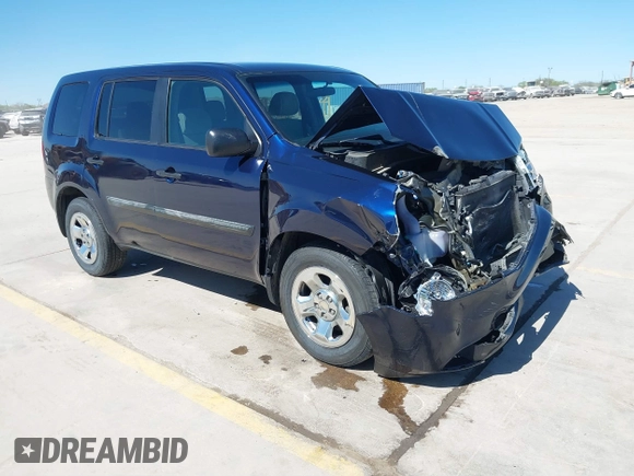 2015 Honda Pilot LX with VIN 5FNYF3H23FB007463, listed as a IAAI auction lot 41847626 with 151,732 mi miles and . Bid and sale history available at carsss.com. Image 1.