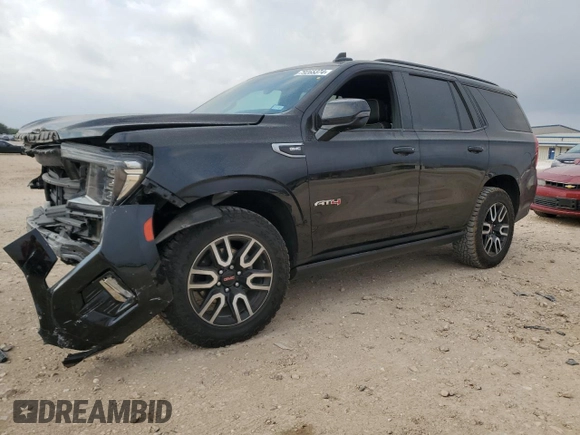 2021 GMC Yukon AT4 with VIN 1GKS2CKDXMR417491, listed as a Copart auction lot 79265374 with 74,073 mi miles and Salvage Title. Bid and sale history available at carsss.com. Image 1.