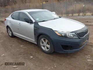 2014 Kia Optima LX z VIN KNAGM4A73E5495744, wystawiony jako IAAI lot #41823853 z przebiegiem 212 900 mil mil oraz . Historia ofert i sprzedaży dostępna na DreamBid. Obrazek 1.