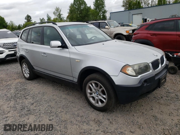 2004 BMW X3 2.5i with VIN WBXPA73464WB23488, listed as a Copart auction lot 54877915 with 136,927 mi miles and Clean Title. Bid and sale history available at DreamBid. Image 4.