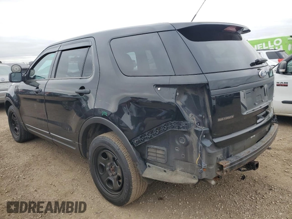2015 Ford Utility Police Interceptor with VIN 1FM5K8AR7FGB32387, listed as a Copart auction lot 80270504 with 181,723 mi miles and Salvage Title. Bid and sale history available at carsss.com. Image 2.