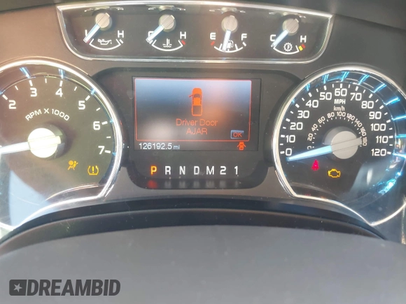 2012 Ford F-150 XL with VIN 1FTFW1CT9CFC02907, listed as a IAAI auction lot 41676633 with 126,192 mi miles. Bid and sale history available at carsss.com. Image 7.