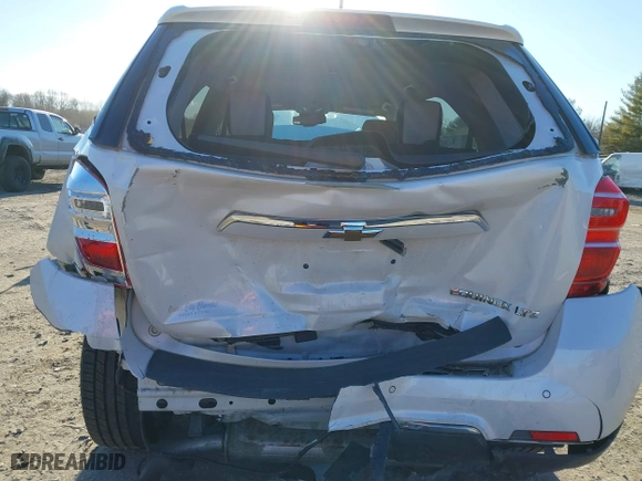 2016 Chevrolet Equinox LTZ with VIN 2GNALDEK9G1156539, listed as a IAAI auction lot 41639416 with 61,039 mi miles. Bid and sale history available at carsss.com. Image 6.