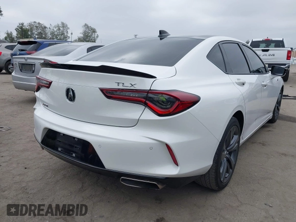 2022 Acura TLX w/A-Spec Package with VIN 19UUB5F59NA001954, listed as a IAAI auction lot 42368946 with 25,685 mi miles and . Bid and sale history available at DreamBid. Image 4.