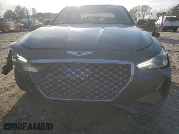 2019 Genesis G70 3.3T Advanced with VIN KMTG34LE2KU016914, listed as a Copart auction lot 51551635 with 56,671 mi miles and Salvage Title. Bid and sale history available at carsss.com. Image 5.