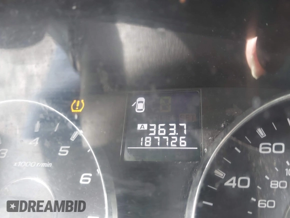 2012 Subaru Legacy 2.5i with VIN 4S3BMAA62C1033425, listed as a IAAI auction lot 41743229 with 187,726 mi miles and . Bid and sale history available at DreamBid. Image 12.