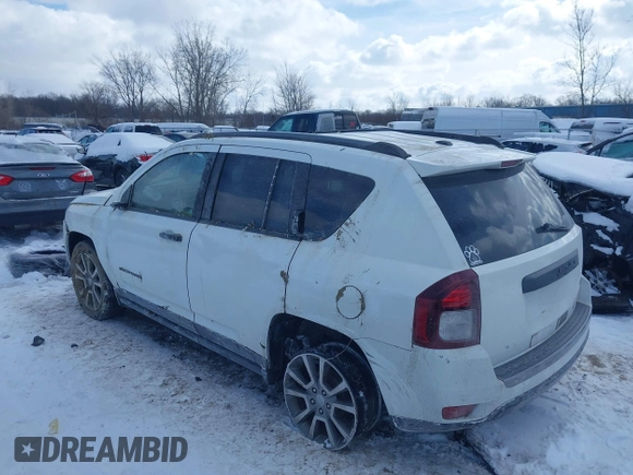 2017 Jeep Compass Sport with VIN 1C4NJCBA9HD185955, listed as a IAAI auction lot 41609372 with 175,867 mi miles and . Bid and sale history available at DreamBid. Image 3.