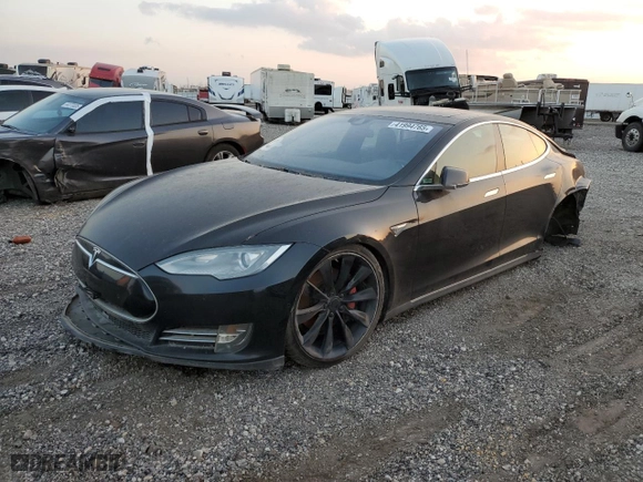 2016 Tesla Model S 90D with VIN 5YJSA1E42GF129442, listed as a Copart auction lot 41994765 with 0 mi miles and Salvage Title. Bid and sale history available at carsss.com. Image 1.