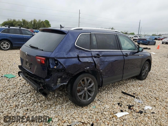 2022 Volkswagen Tiguan SE with VIN 3VV3B7AX9NM124110, listed as a Copart auction lot 49133975 with 22,292 mi miles and Salvage title. Bid and sale history available at DreamBid. Image 3.