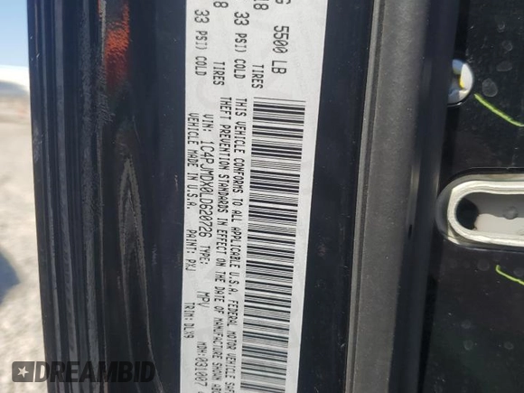 2020 Jeep Cherokee High Altitude with VIN 1C4PJMDX0LD620726, listed as a Copart auction lot 46092265 with 81,391 mi miles and Salvage title. Bid and sale history available at DreamBid. Image 13.