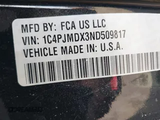 2022 Jeep Cherokee Limited with VIN 1C4PJMDX3ND509817, listed as a IAAI auction lot 41765259 with Not provided miles and . Bid and sale history available at DreamBid. Image 9.