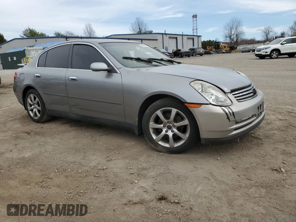 2004 Infiniti G35 w/Leather with VIN JNKCV51F04M708177, listed as a Copart auction lot 53630535 with 148,682 mi miles and Clean Title. Bid and sale history available at DreamBid. Image 4.