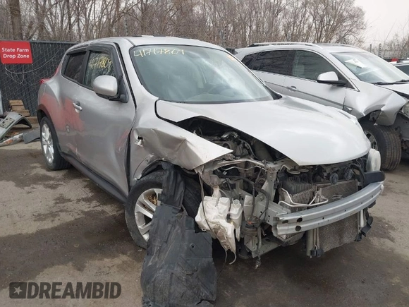 2012 Nissan Juke SL with VIN JN8AF5MV1CT119494, listed as a IAAI auction lot 41717809 with 129,741 mi miles. Bid and sale history available at carsss.com. Image 1.