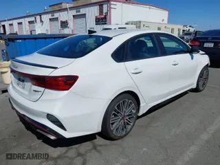 2024 Kia Forte GT with VIN 3KPF44AC4RE727550, listed as a IAAI auction lot 41702170 with 44,165 mi miles. Bid and sale history available at carsss.com. Image 4.