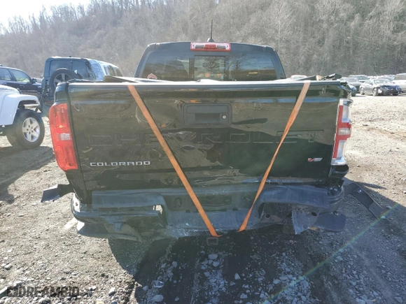 2022 Chevrolet Colorado 4WD Z71 with VIN 1GCGTDEN6N1214638, listed as a Copart auction lot 50008505 with 37,552 mi miles and Salvage Title. Bid and sale history available at carsss.com. Image 6.