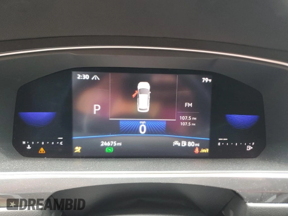 2022 Volkswagen Tiguan SE R-Line Black with VIN 3VV8B7AXXNM146851, listed as a Copart auction lot 58930905 with 24,675 mi miles and Salvage title. Bid and sale history available at DreamBid. Image 9.