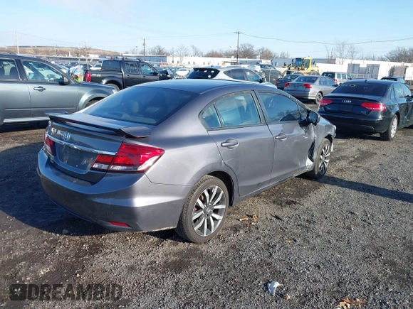 2015 Honda Civic EX-L with VIN 19XFB2F92FE233500, listed as a IAAI auction lot 41136069 with 115,484 mi miles and . Bid and sale history available at DreamBid. Image 4.