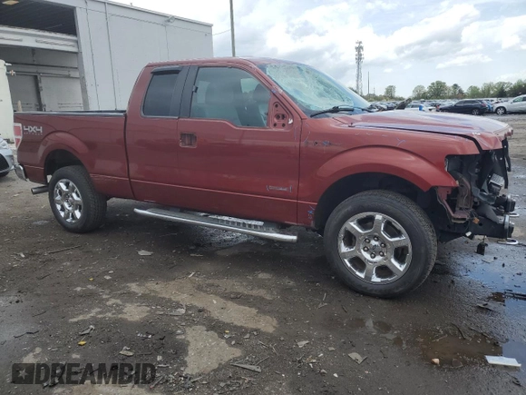 2014 Ford F-150 XL with VIN 1FTFX1ET4EKF02567, listed as a Copart auction lot 52896365 with 140,873 mi miles and Salvage Title. Bid and sale history available at carsss.com. Image 4.