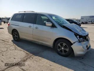 2007 Honda Odyssey Touring with VIN 5FNRL38817B099305, listed as a Copart auction lot 52005335 with 215,799 mi miles and Salvage Title. Bid and sale history available at carsss.com. Image 4.