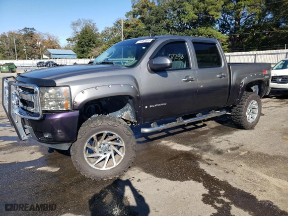 2009 Chevrolet Silverado 1500 LTZ with VIN 3GCEK33M49G136348, listed as a Copart auction lot 79961593 with 107,238 mi miles and Salvage Title. Bid and sale history available at carsss.com. Image 1.