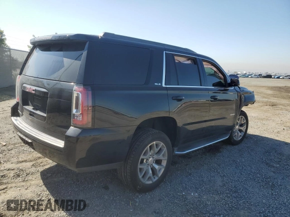 2019 GMC Yukon SLE with VIN 1GKS1AKC9KR166202, listed as a Copart auction lot 50103275 with 55,208 mi miles and Salvage Title. Bid and sale history available at carsss.com. Image 3.