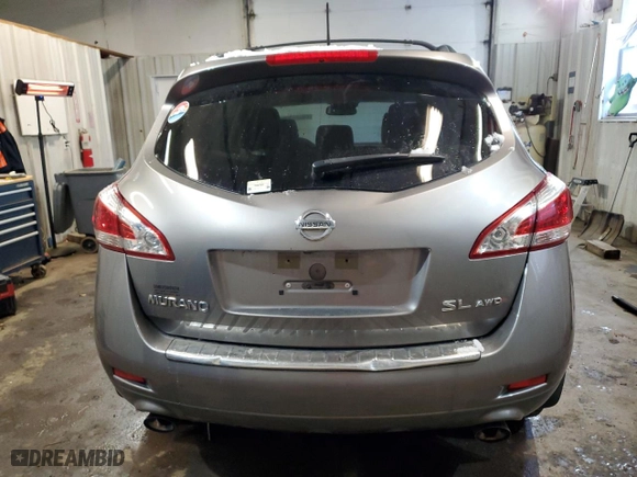 2012 Nissan Murano LE with VIN JN8AZ1MW0CW218749, listed as a Copart auction lot 88543305 with 106,707 mi miles and Salvage Title. Bid and sale history available at carsss.com. Image 6.
