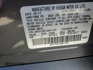 2018 Infiniti Q50 3.0t LUXE with VIN JN1EV7AR3JM431720, listed as a Copart auction lot 72119263 with 68,096 mi miles and Salvage Title. Bid and sale history available at carsss.com. Image 12.