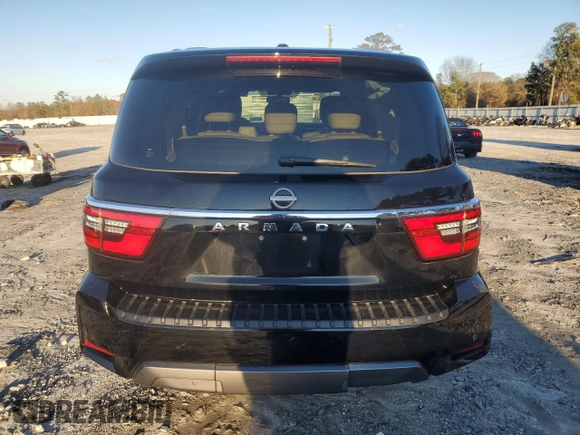 2021 Nissan Armada SV with VIN JN8AY2AC7M9147231, listed as a Copart auction lot 84339974 with 62,110 mi miles and Salvage Title. Bid and sale history available at carsss.com. Image 6.