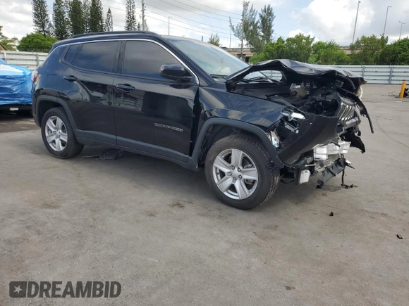 2022 Jeep Compass Latitude z VIN 3C4NJCBB0NT218033, wystawiony jako Copart lot #58291025 z przebiegiem 25 212 mil mil oraz Nie do naprawy • Non repairable. Historia ofert i sprzedaży dostępna na DreamBid. Obrazek 4.