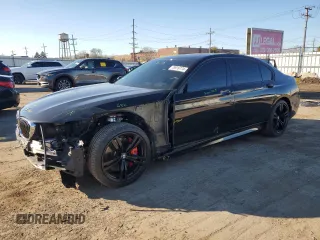 2019 BMW 7 Series 750i xDrive with VIN WBA7F2C55KB240357, listed as a Copart auction lot 78916774 with 0 mi miles and Salvage Title. Bid and sale history available at carsss.com. Image 1.