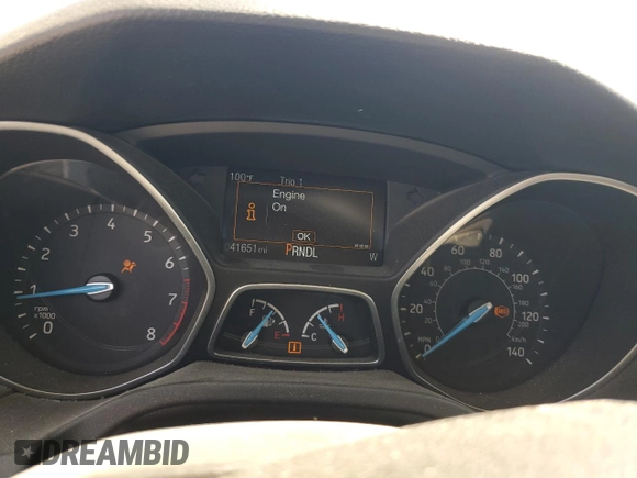 2017 Ford Focus SE with VIN 1FADP3F25HL304853, listed as a Copart auction lot 61210085 with 41,651 mi miles and Salvage title. Bid and sale history available at DreamBid. Image 9.