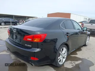 2006 Lexus IS 250 Manual with VIN JTHBK262865011815, listed as a IAAI auction lot 41309039 with 230,942 mi miles. Bid and sale history available at carsss.com. Image 4.