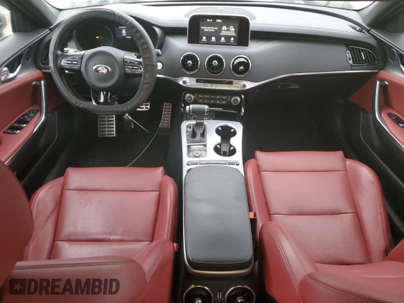 2021 Kia Stinger GT with VIN KNAE35LC3M6097243, listed as a Copart auction lot 44968825 with 79,066 mi miles and Salvage Title. Bid and sale history available at DreamBid. Image 8.