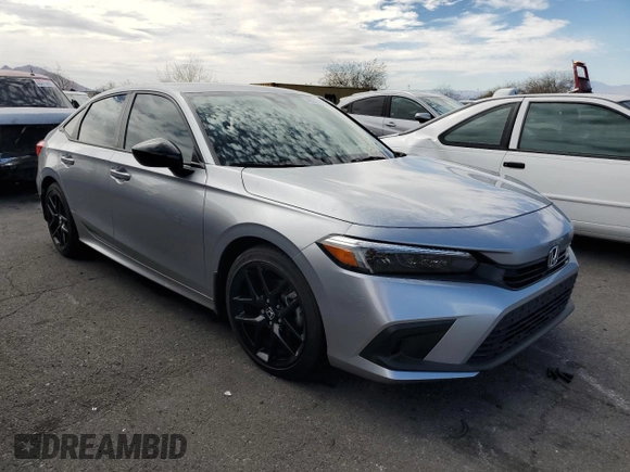 2024 Honda Civic Sport with VIN 2HGFE2F58RH520693, listed as a Copart auction lot 49313475 with 12,997 mi miles and Salvage Title. Bid and sale history available at DreamBid. Image 4.