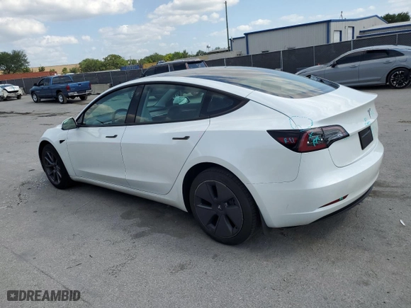 2023 Tesla Model 3 with VIN 5YJ3E1EA6PF580310, listed as a Copart auction lot 51631225 with 35,280 mi miles and Non Repairable. Bid and sale history available at carsss.com. Image 2.