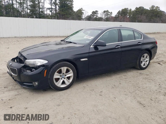 2013 BMW 5 Series 528i xDrive with VIN WBAXH5C50DD113325, listed as a Copart auction lot 49033955 with 119,446 mi miles and Salvage Title. Bid and sale history available at carsss.com. Image 1.