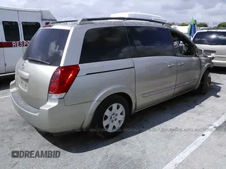 2006 Nissan Quest S Special Edition with VIN 5N1BV28U26N113274, listed as a IAAI auction lot 41211843 with Not Provided miles. Bid and sale history available at carsss.com. Image 4.