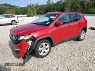 2018 Jeep Compass Latitude with VIN 3C4NJCBB7JT140232, listed as a Copart auction lot 56129255 with 126,006 mi miles and Salvage title. Bid and sale history available at DreamBid. Image 1.