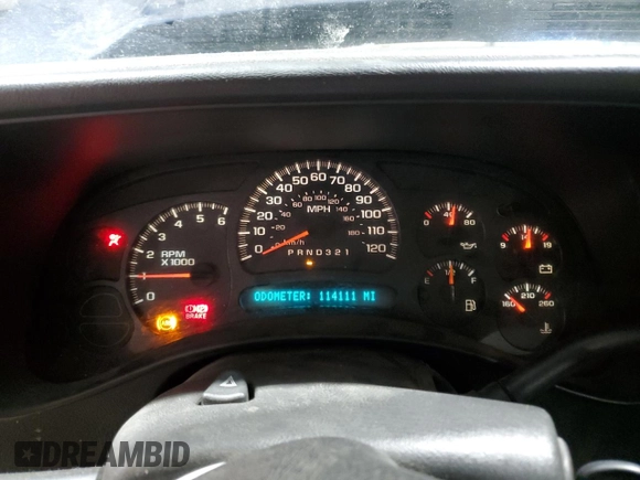 2006 Chevrolet Silverado 1500 Work Truck with VIN 3GCEK14X76G234265, listed as a Copart auction lot 88130355 with 114,111 mi miles and Salvage Title. Bid and sale history available at carsss.com. Image 9.