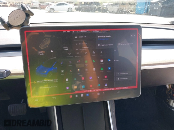 2018 Tesla Model 3 Long Range Battery with VIN 5YJ3E1EAXJF108781, listed as a IAAI auction lot 41962628 with 61,208 mi miles and . Bid and sale history available at DreamBid. Image 19.