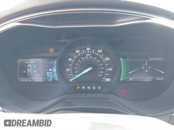 2019 Ford Fusion SEL with VIN 3FA6P0CD7KR134405, listed as a IAAI auction lot 41664755 with 119,158 mi miles. Bid and sale history available at carsss.com. Image 7.