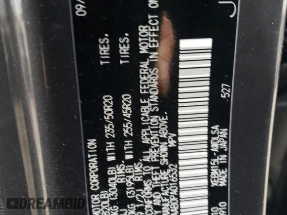 2023 Lexus RZ 450e Premium z VIN JTJAAAAB0PA016532, wystawiony jako Copart lot #39689614 z przebiegiem 4108 mil mil oraz . Historia ofert i sprzedaży dostępna na DreamBid. Obrazek 13.