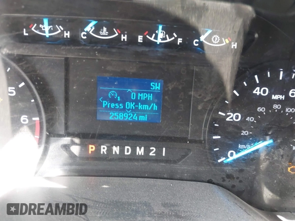 2019 Ford F-250 XL with VIN 1FT7W2B65KED93008, listed as a IAAI auction lot 42524436 with 258,924 mi miles and . Bid and sale history available at DreamBid. Image 15.