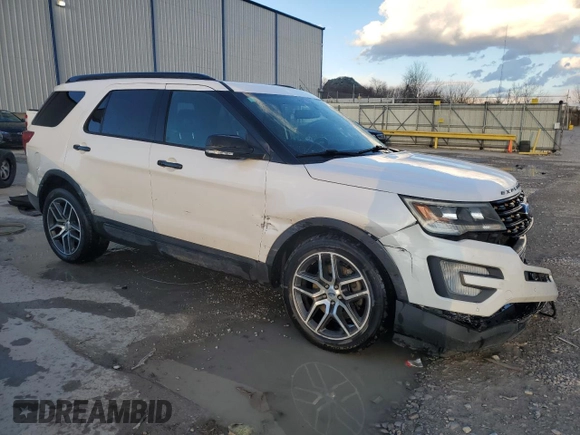 2017 Ford Explorer Sport with VIN 1FM5K8GT5HGE28224, listed as a Copart auction lot 47122765 with 125,506 mi miles and Non Repairable. Bid and sale history available at carsss.com. Image 4.