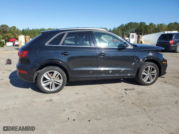 2016 Audi Q3 Premium Plus with VIN WA1EFCFS1GR013015, listed as a Copart auction lot 82654874 with 169,024 mi miles and Salvage Title. Bid and sale history available at carsss.com. Image 3.