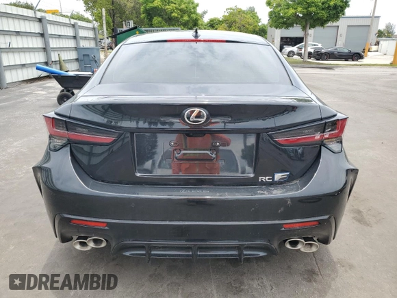 2023 Lexus RC F with VIN JTHDP5BC9P5008837, listed as a Copart auction lot 63483635 with 5,908 mi miles and Salvage title. Bid and sale history available at DreamBid. Image 6.