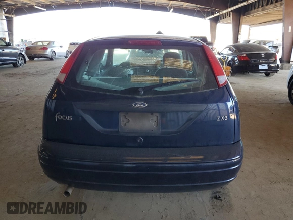 2004 Ford Focus ZX3 with VIN 3FAFP31Z44R127138, listed as a Copart auction lot 48397275 with 129,873 mi miles and Salvage title. Bid and sale history available at DreamBid. Image 6.