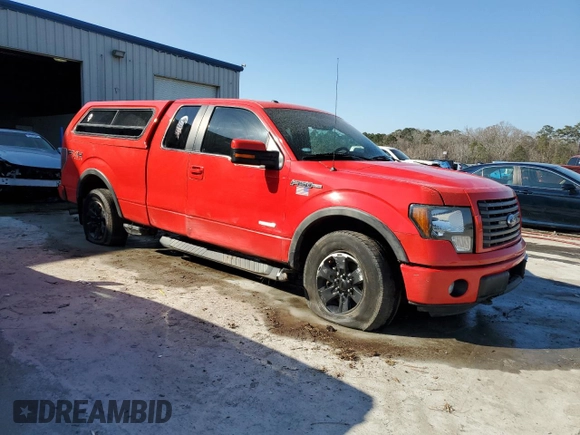 2011 Ford F-150 XL with VIN 1FTFX1ET1BKD40411, listed as a Copart auction lot 43719985 with 275,656 mi miles and Salvage Title. Bid and sale history available at carsss.com. Image 4.